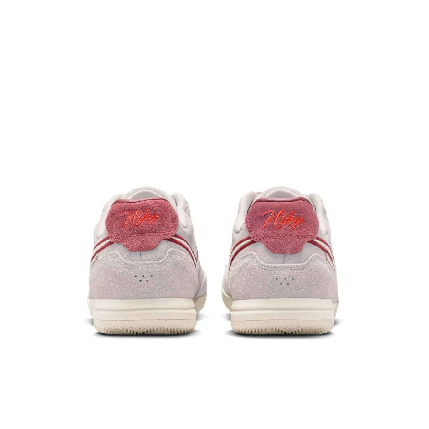 Nike Tiempo Streetgato Premium Straatvoetbalschoenen Grijs Wit Bordeauxrood