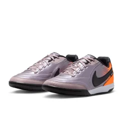 Nike Tiempo Streetgato Premium Straatvoetbalschoenen Lichtpaars Zwart Oranje