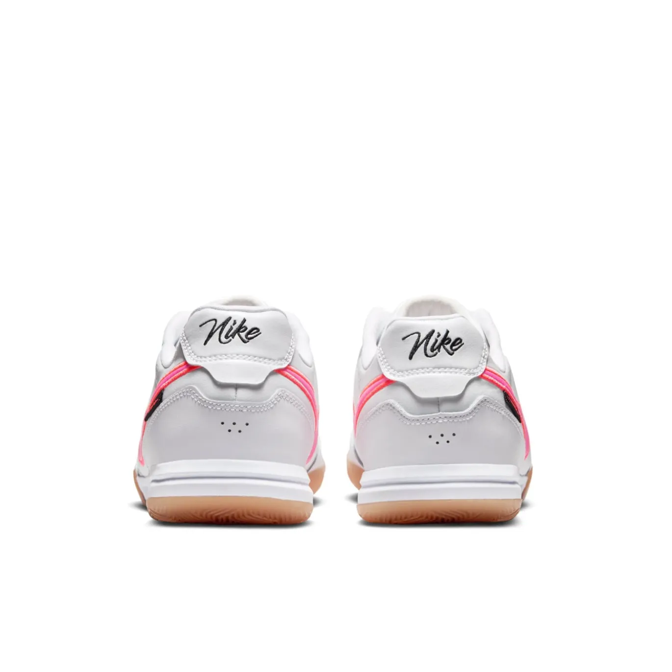 Nike Tiempo Streetgato Premium Straatvoetbalschoenen Wit Felroze Zwart