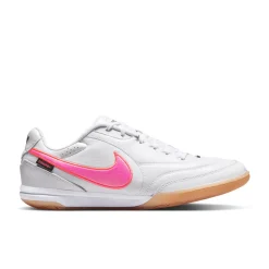 Nike Tiempo Streetgato Premium Straatvoetbalschoenen Wit Felroze Zwart