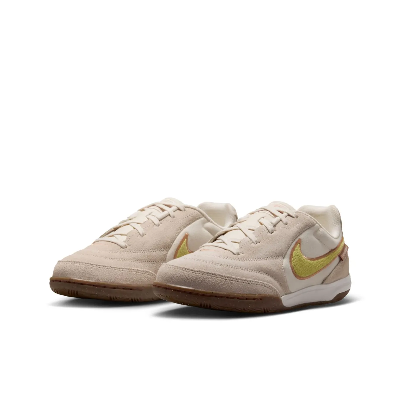 Nike Tiempo Streetgato Premium Straatvoetbalschoenen Kids Beige Lemon Moon Particle