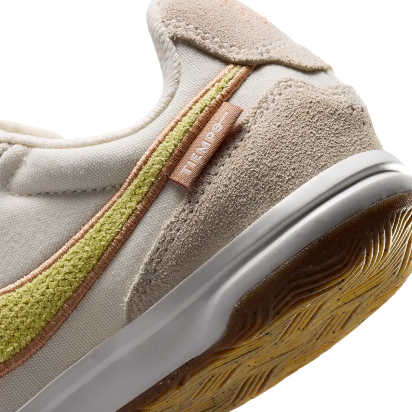 Nike Tiempo Streetgato Premium Straatvoetbalschoenen Kids Beige Lemon Moon Particle