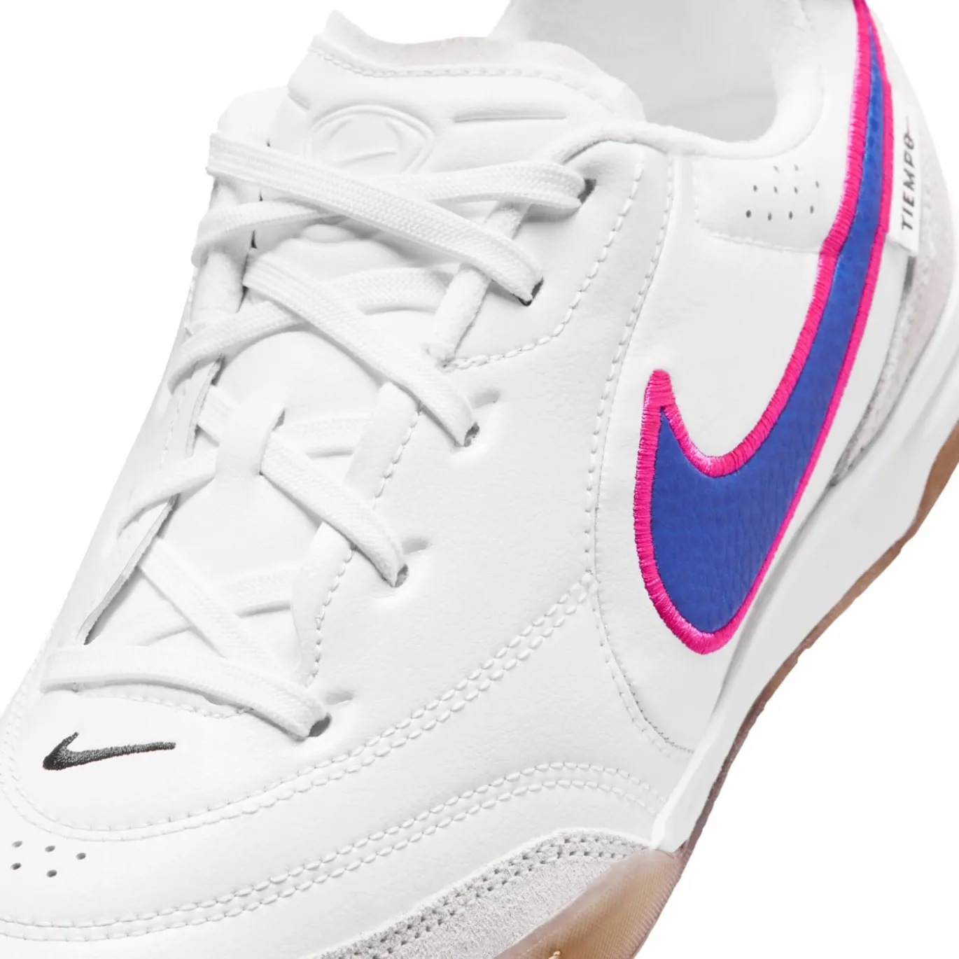 Nike Tiempo Streetgato Straatvoetbalschoenen Kids Wit Blauw Felroze