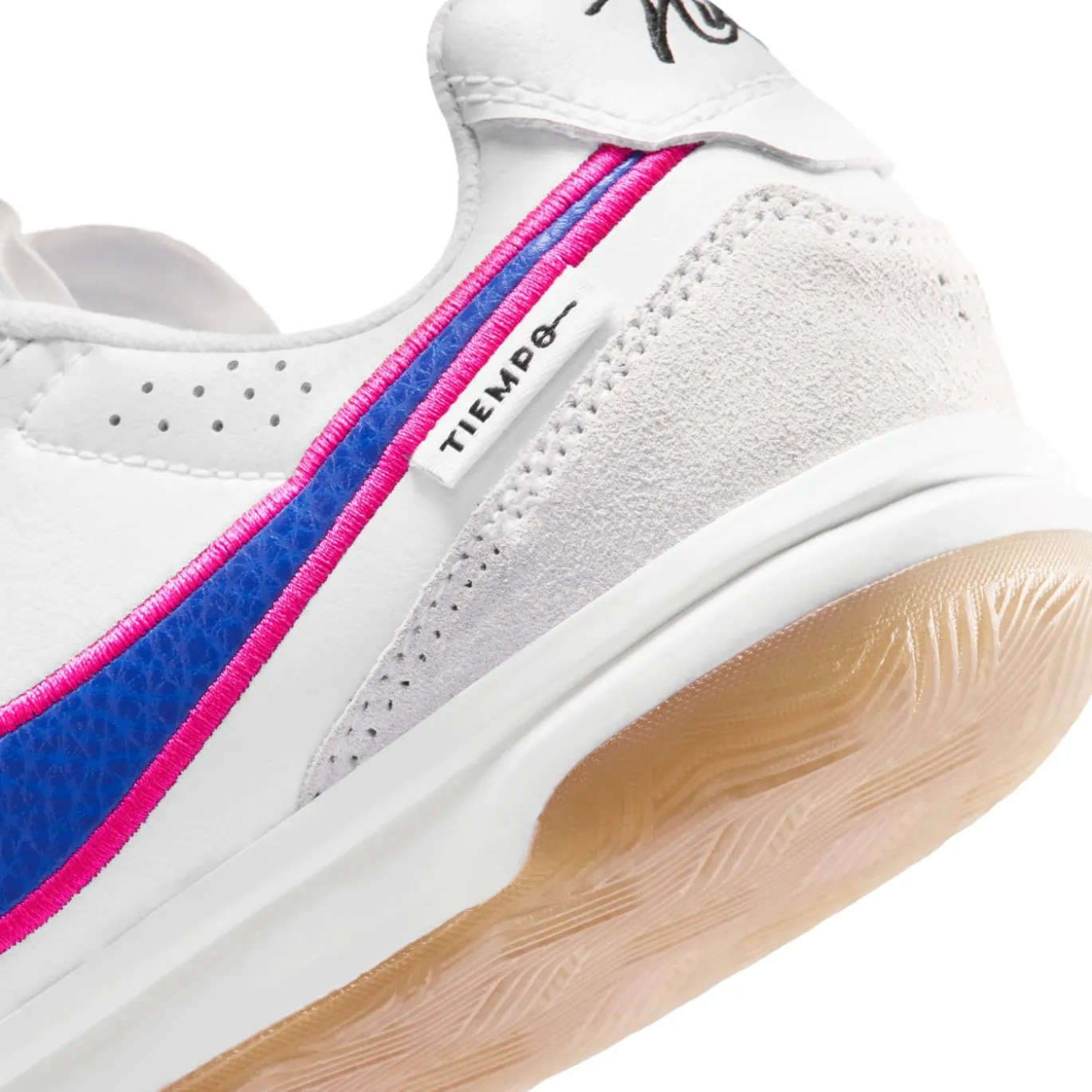 Nike Tiempo Streetgato Straatvoetbalschoenen Kids Wit Blauw Felroze