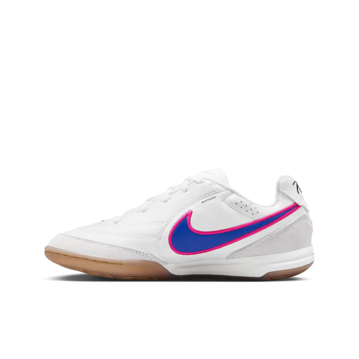 Nike Tiempo Streetgato Straatvoetbalschoenen Kids Wit Blauw Felroze