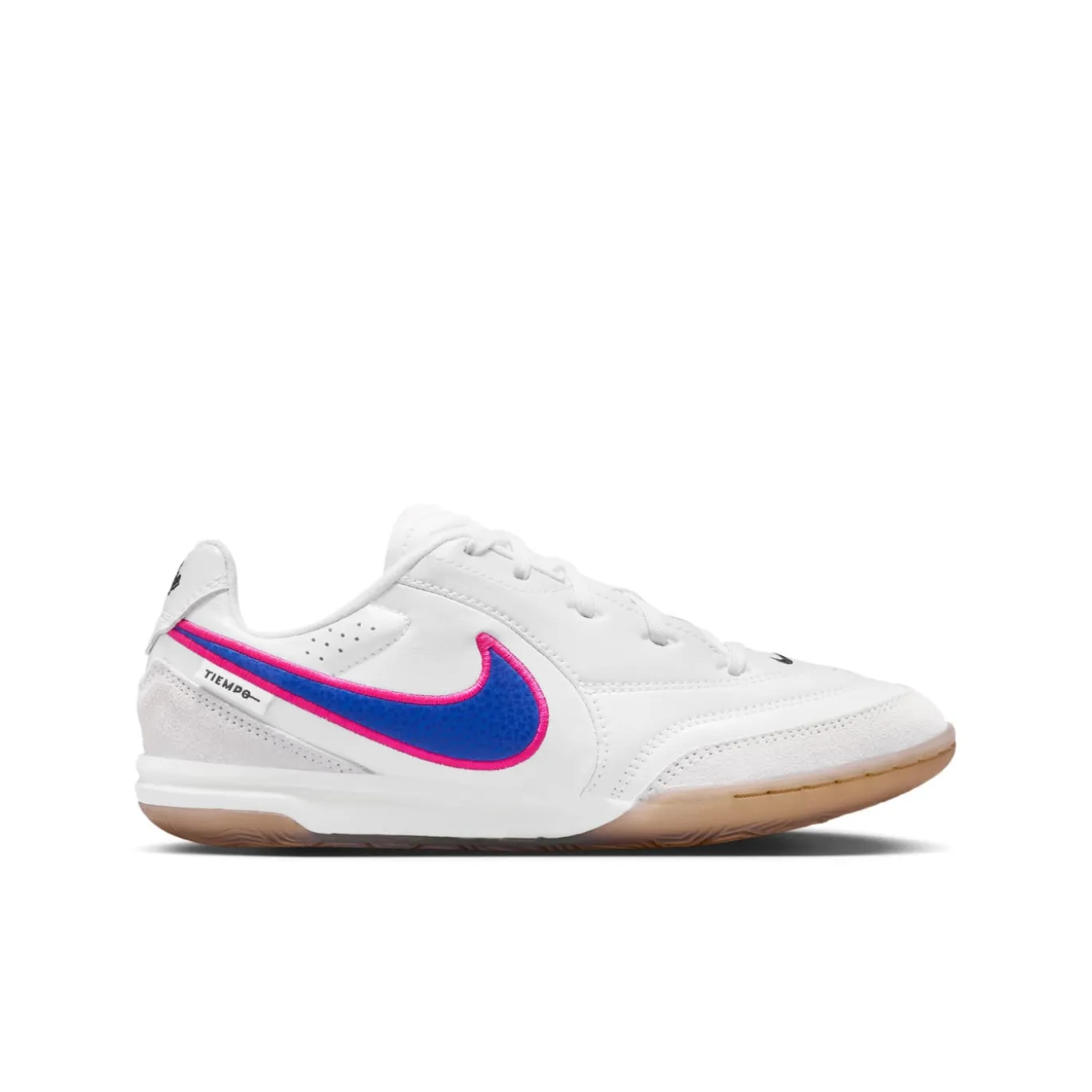 Nike Tiempo Streetgato Straatvoetbalschoenen Kids Wit Blauw Felroze