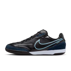 Nike Tiempo Street Gato Straatvoetbalschoenen Zwart Obsidian Lichtblauw