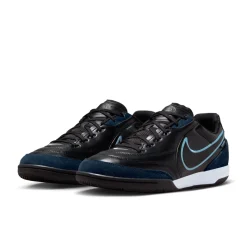 Nike Tiempo Street Gato Straatvoetbalschoenen Zwart Obsidian Lichtblauw
