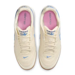 Nike Tiempo Streetgato Straatvoetbalschoenen Gebroken Wit Blauw Donkerblauw Roze