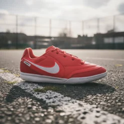 Nike Tiempo Streetgato Straatvoetbalschoenen Kids Rood Wit