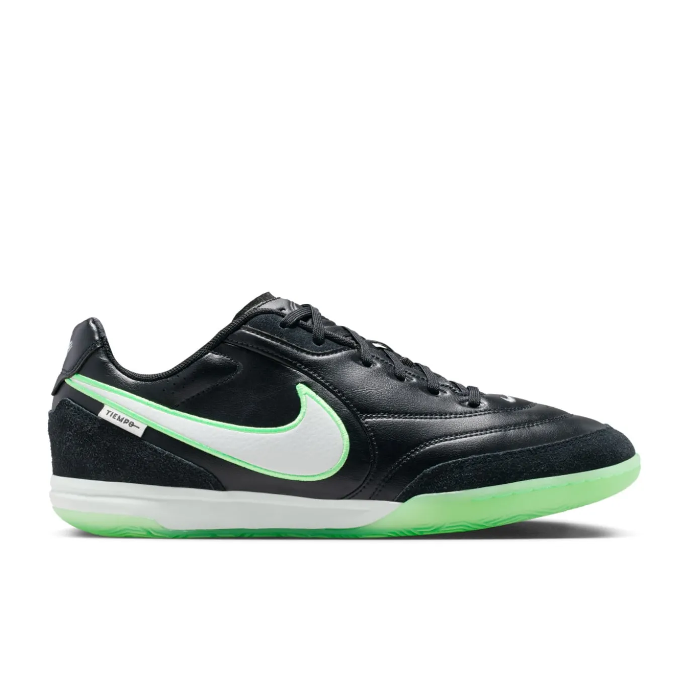 Nike Tiempo Streetgato Straatvoetbalschoenen Zwart Wit Felgroen