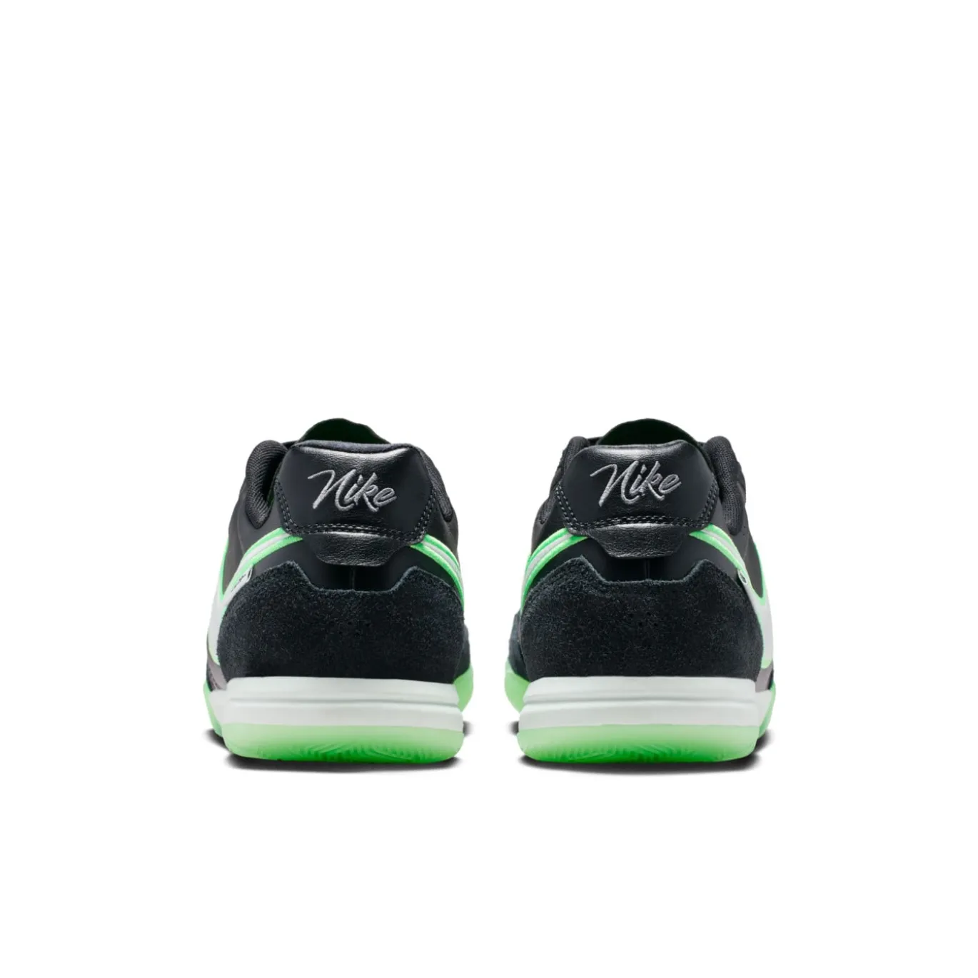 Nike Tiempo Streetgato Straatvoetbalschoenen Zwart Wit Felgroen