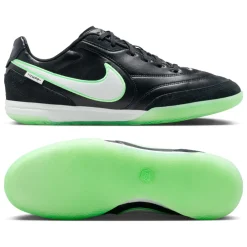Nike Tiempo Streetgato Straatvoetbalschoenen Zwart Wit Felgroen