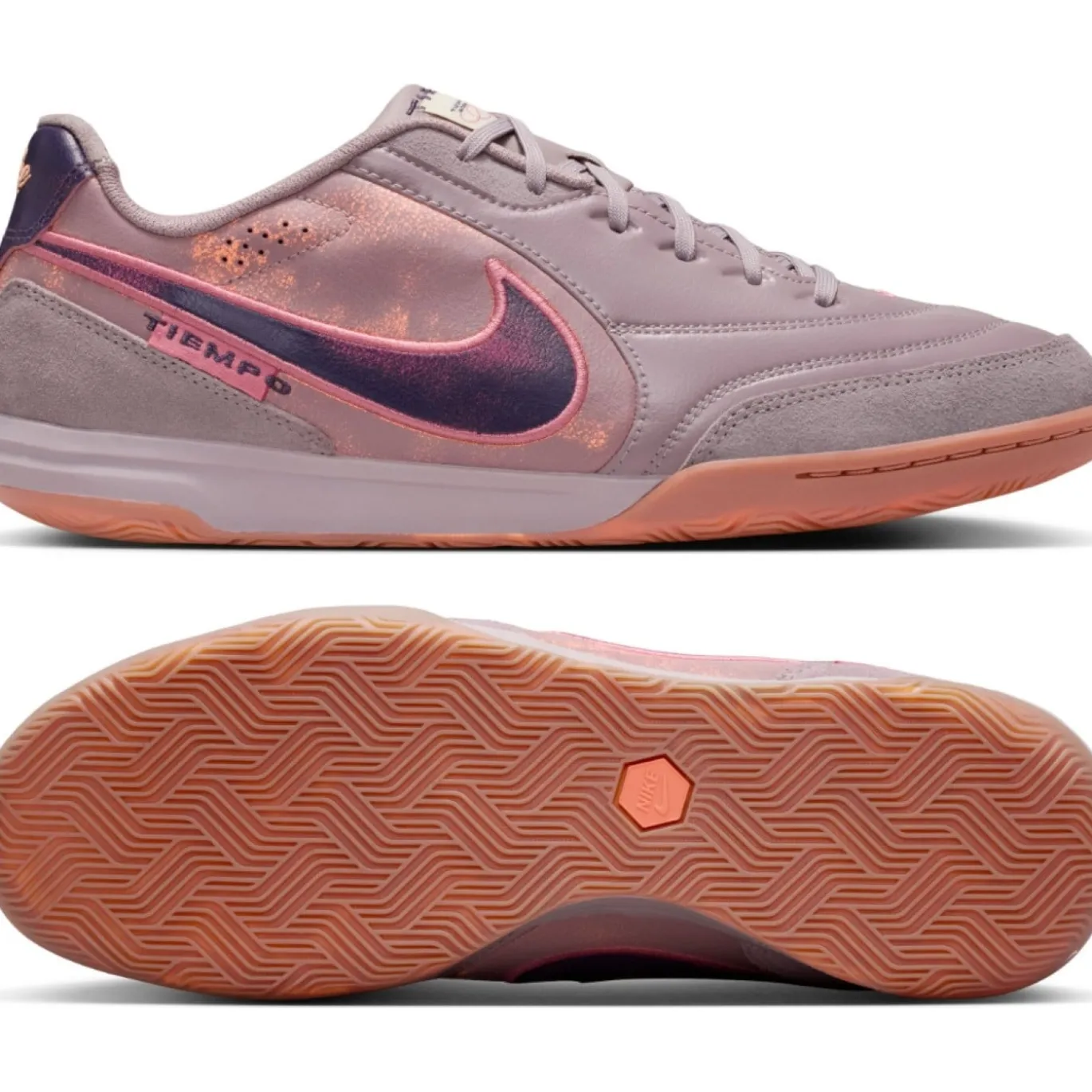 Nike Tiempo Streetgato Straatvoetbalschoenen Lichtpaars Paars Roze