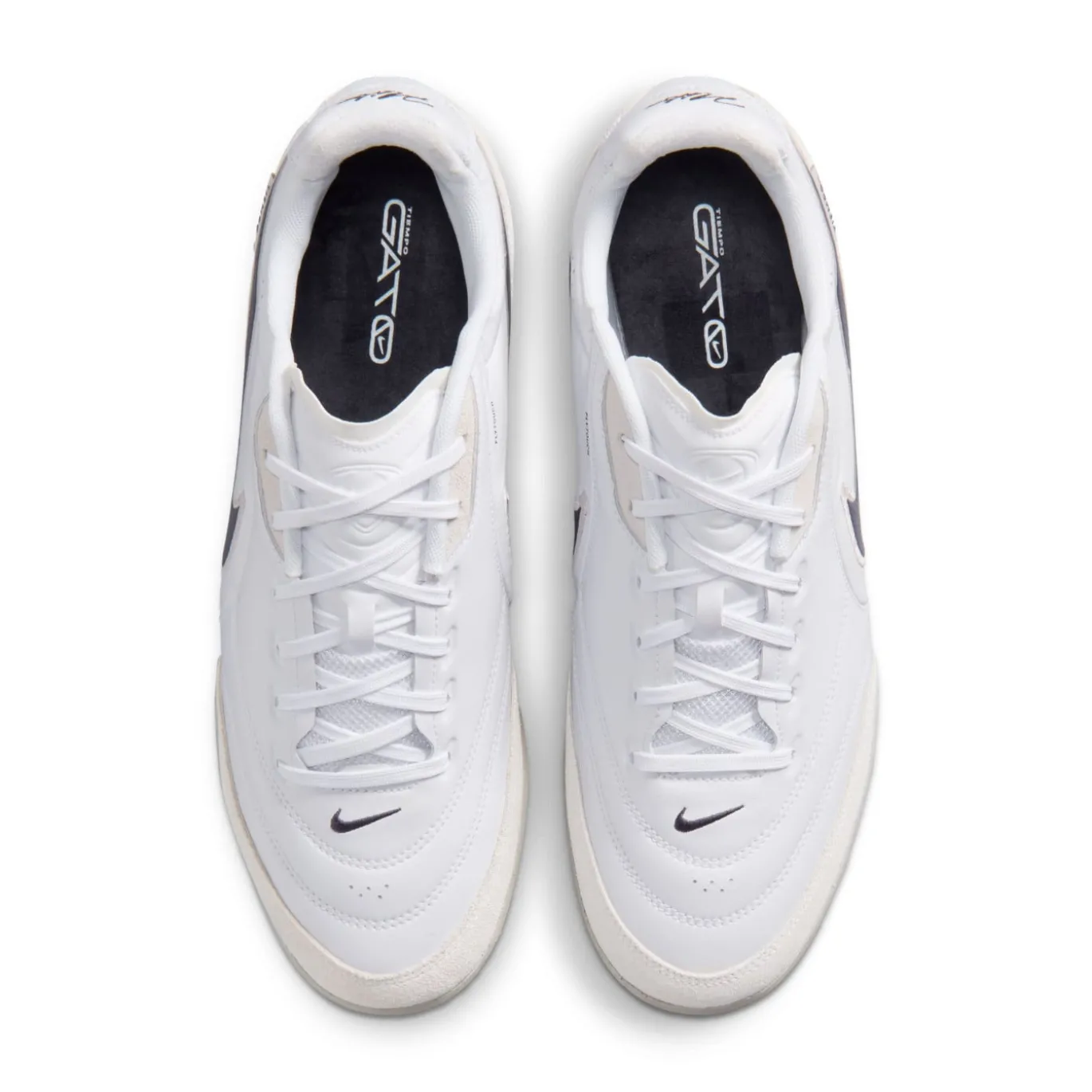 Nike Tiempo Streetgato Straatvoetbalschoenen Wit Beige Zwart