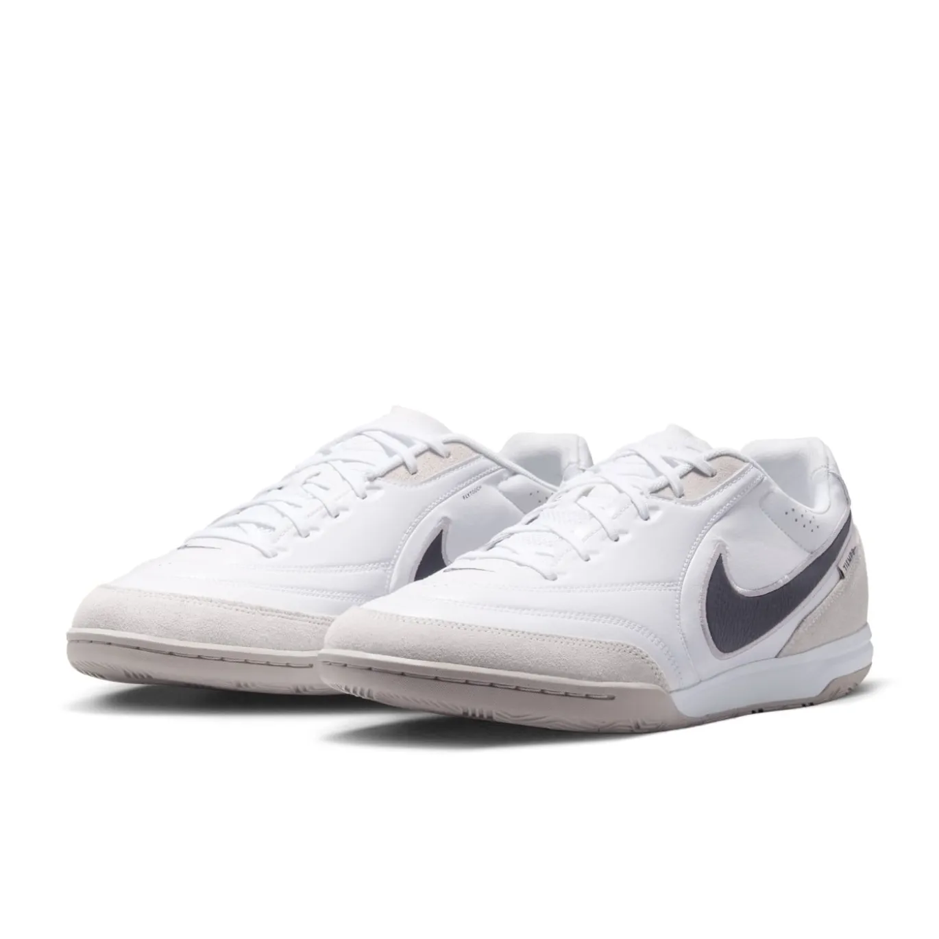 Nike Tiempo Streetgato Straatvoetbalschoenen Wit Beige Zwart