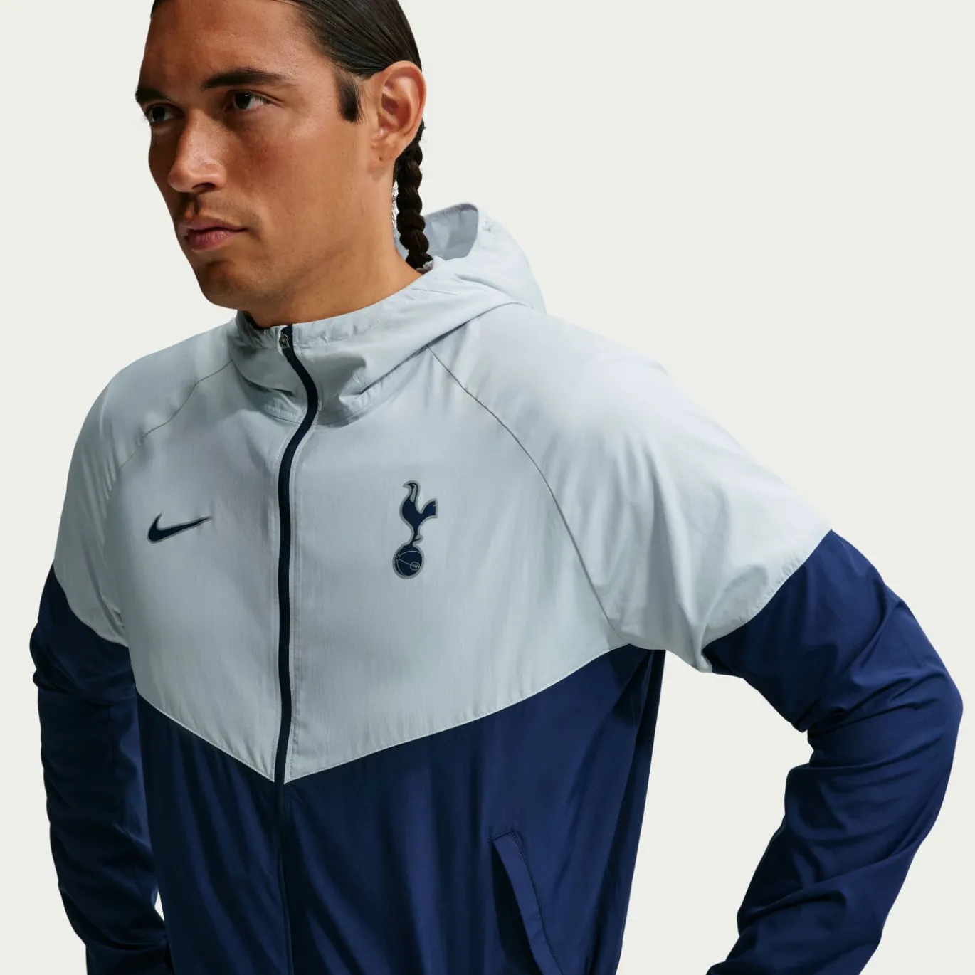 Nike Tottenham Hotspur City Side Trainingsjack 2026-2027 Donkerblauw Lichtblauw
