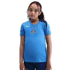 Nike Tottenham Hotspur Strike Trainingsshirt 2025-2026 Kids Blauw Donkerblauw Felgeel