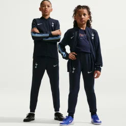 Nike Tottenham Hotspur Strike Trainingspak 2026-2027 Kids Donkerblauw Geel Lichtblauw Wit