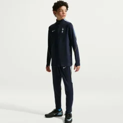 Nike Tottenham Hotspur Strike Trainingstrui 1/4-Zip 2026-2027 Kids Donkerblauw Geel Lichtblauw Wit