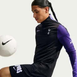 Nike Tottenham Hotspur Strike Trainingstrui 1/4-Zip 2026-2027 Zwart Paars Wit