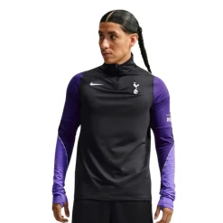 Nike Tottenham Hotspur Strike Trainingstrui 1/4-Zip 2026-2027 Zwart Paars Wit