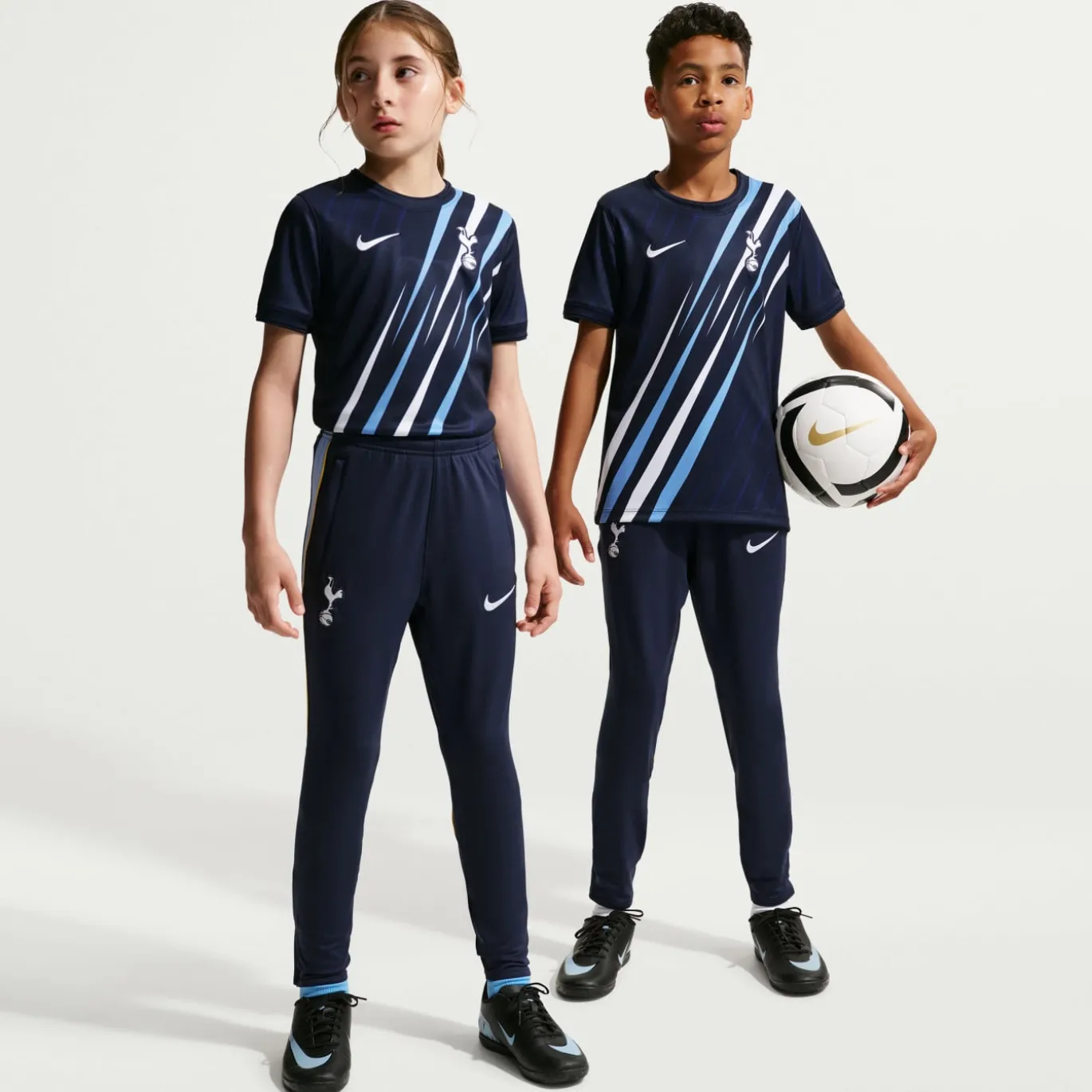 Nike Tottenham Hotspur Strike Trainingsbroek 2026-2027 Kids Donkerblauw Lichtblauw Wit