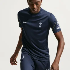 Nike Tottenham Hotspur Strike Trainingsshirt 2026-2027 Donkerblauw Geel Lichtblauw Wit