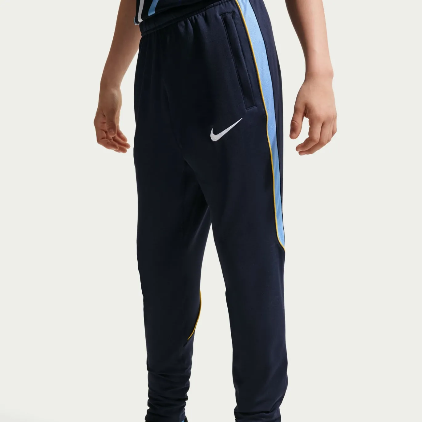 Nike Tottenham Hotspur Strike Trainingspak 1/4-Zip 2026-2027 Kids Donkerblauw Lichtblauw Geel Wit