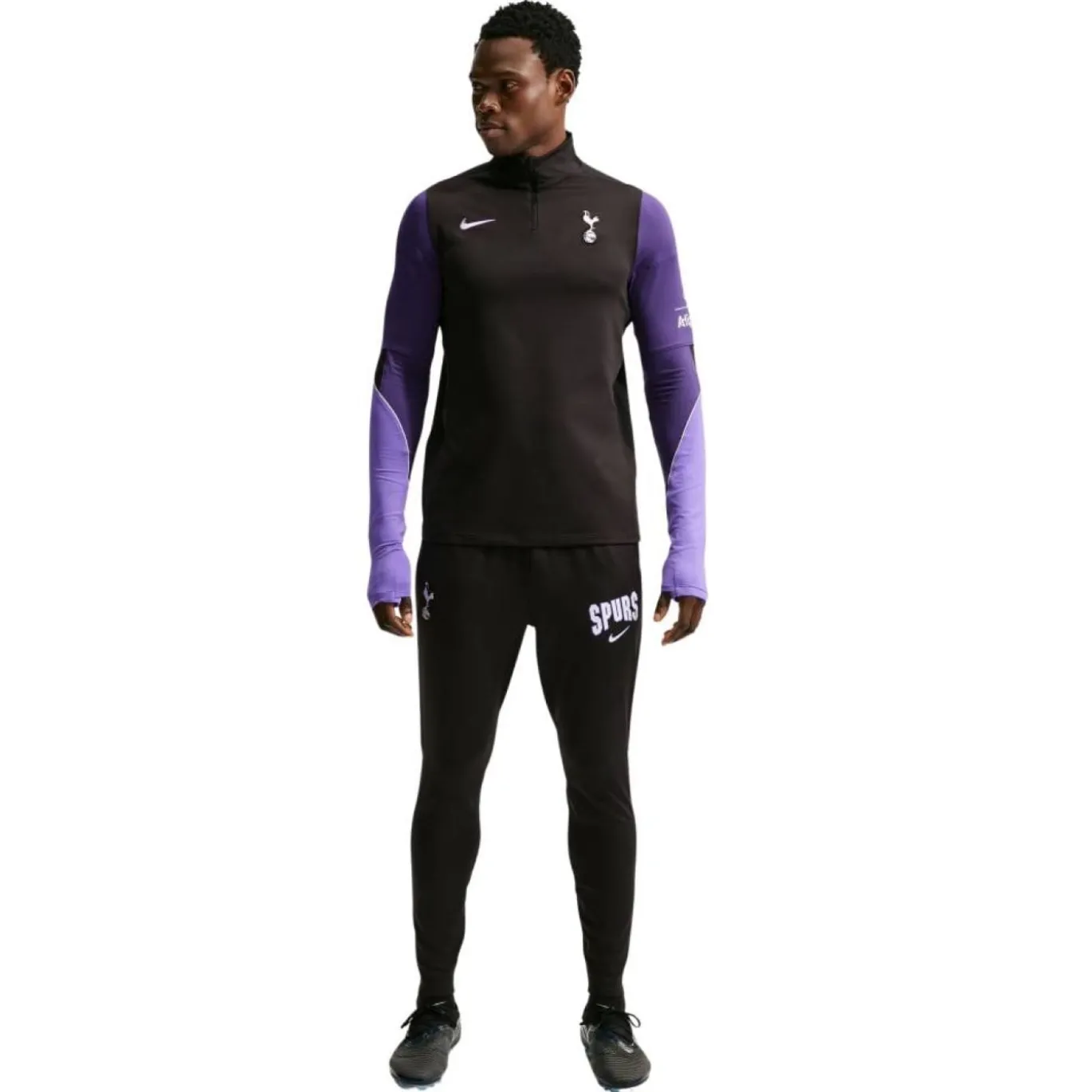 Nike Tottenham Hotspur Strike Trainingspak 1/4-Zip 2026-2027 Zwart Paars Wit