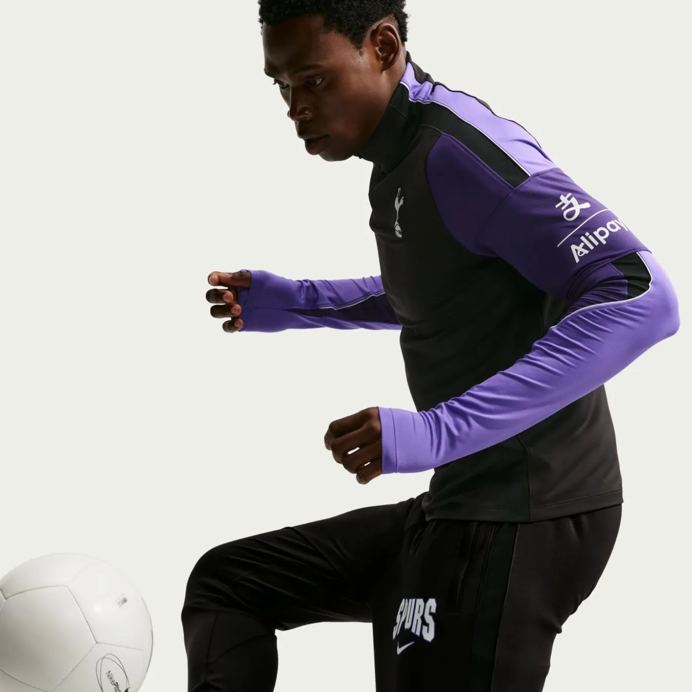 Nike Tottenham Hotspur Strike Trainingspak 1/4-Zip 2026-2027 Zwart Paars Wit