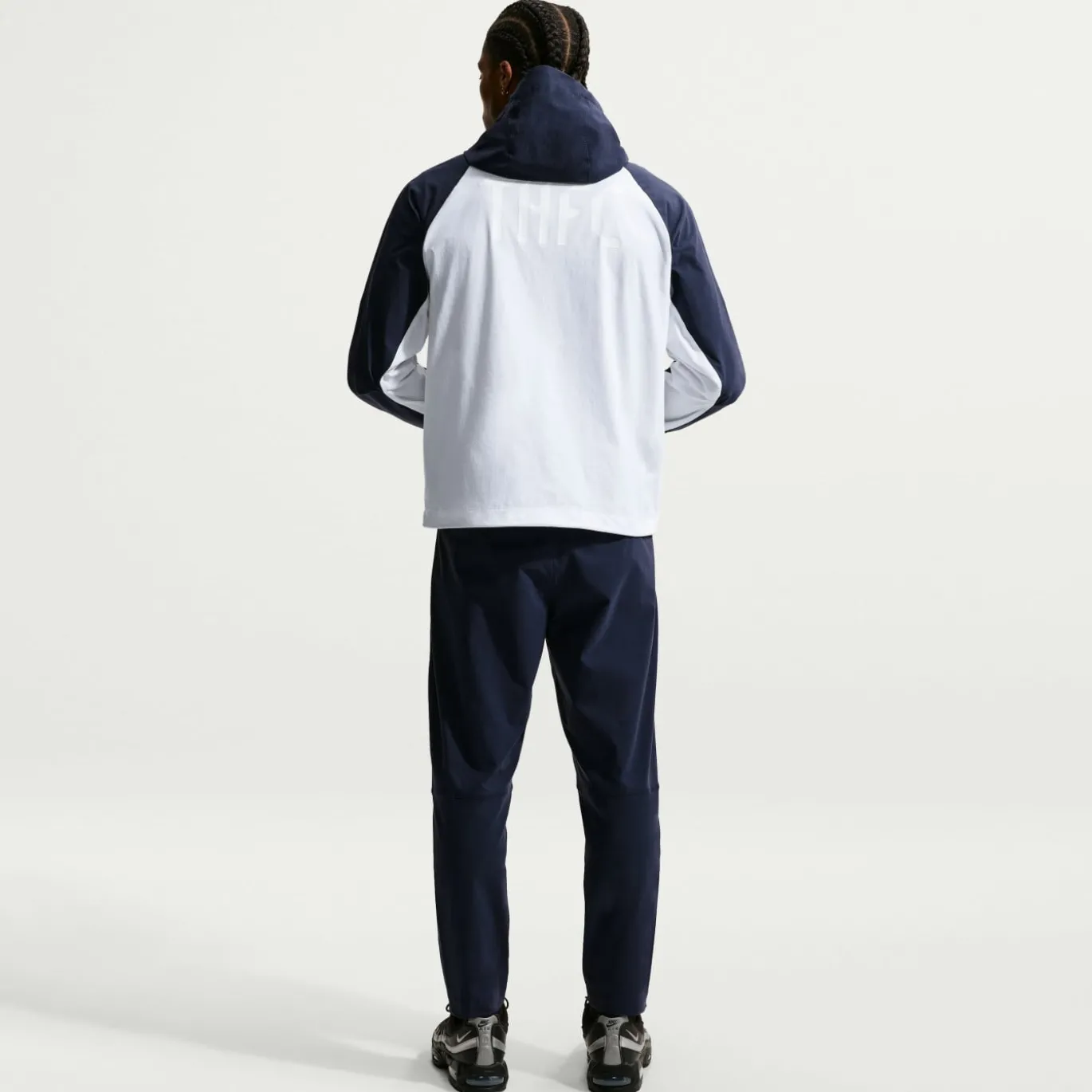 Nike Tottenham Hotspur Tech Woven Windrunner Jack Wit Donkerblauw