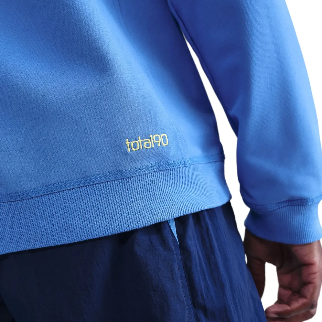 Nike Tottenham Hotspur Total 90 Crew Woven Trainingspak 2025-2026 Blauw Donkerblauw Felgeel