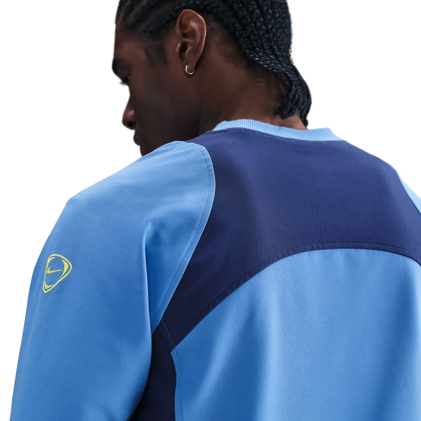 Nike Tottenham Hotspur Total 90 Crew Woven Trainingspak 2025-2026 Blauw Donkerblauw Felgeel