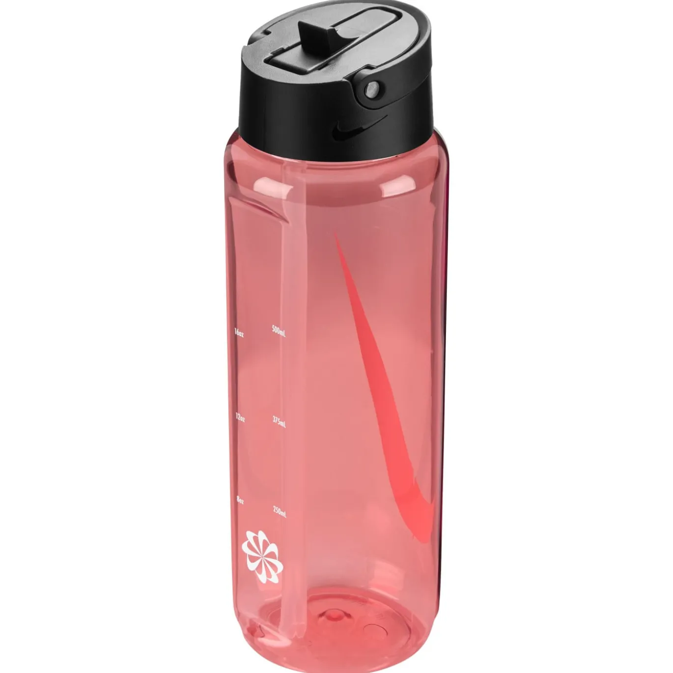 Nike TR Renew Recharge Straw Bidon 700ML Lichtrood Zwart Wit