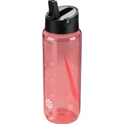 Nike TR Renew Recharge Straw Bidon 700ML Lichtrood Zwart Wit