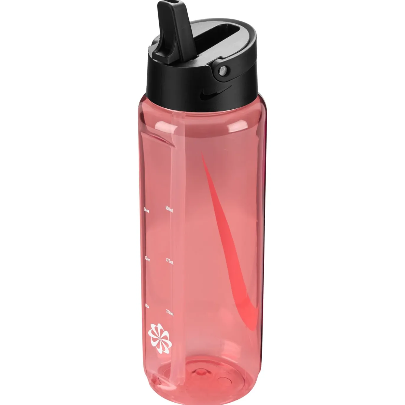 Nike TR Renew Recharge Straw Bidon 700ML Lichtrood Zwart Wit