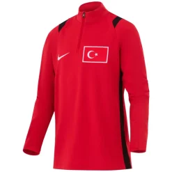 Nike Turkije Academy Pro Trainingspak 1/4-Zip 2026-2028 Kids Rood Zwart Wit