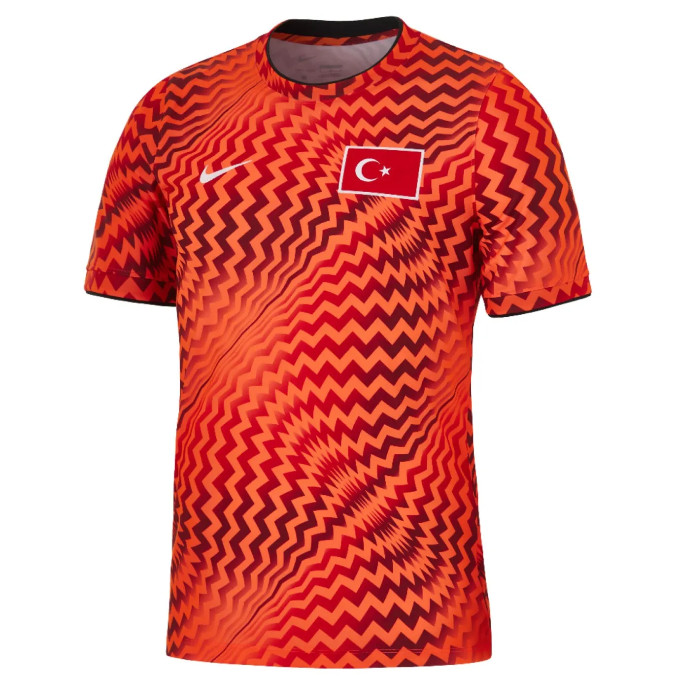 Nike Turkije Pre-Match Trainingsshirt 2026-2028 Rood Oranje