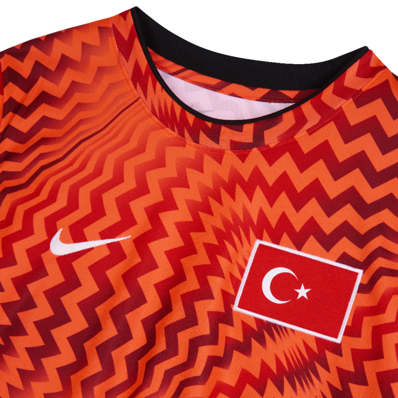 Nike Turkije Pre-Match Trainingsshirt 2026-2028 Rood Oranje