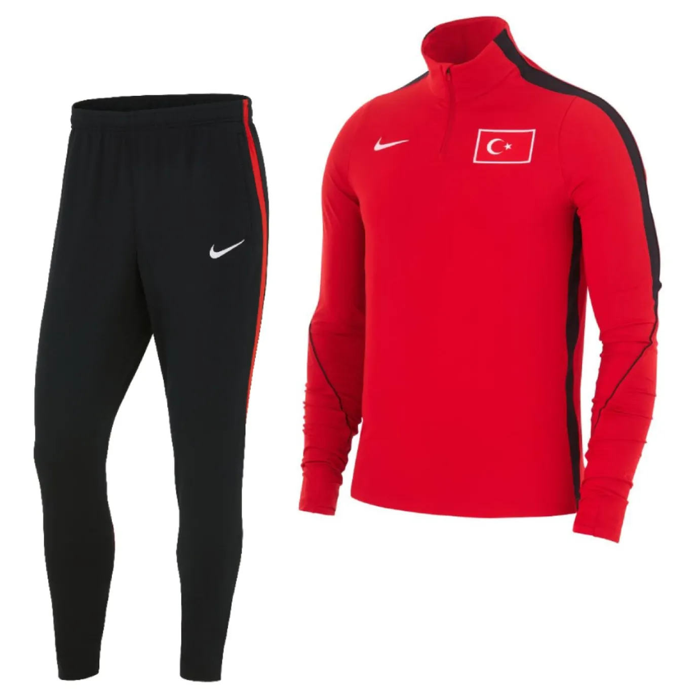 Nike Turkije Strike Trainingspak 1/4-Zip 2026-2028 Rood Zwart Wit
