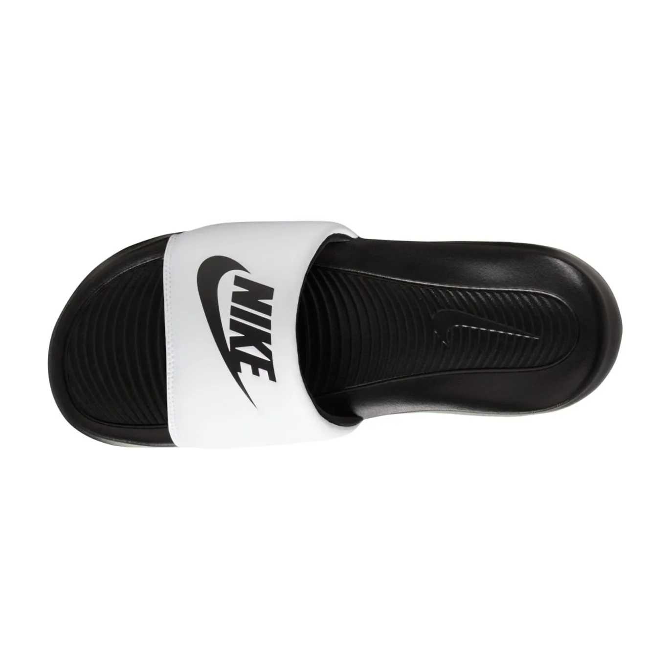 Nike Victori One Slippers Zwart Wit Zwart