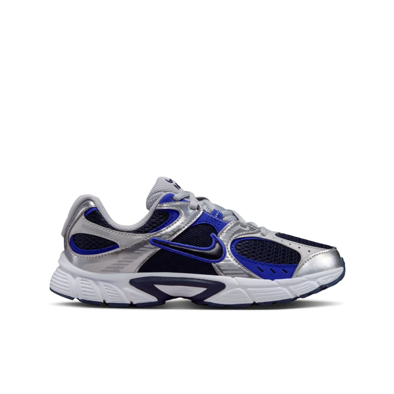 Nike V5 RNR Sneakers Kids Donkerblauw Blauw Zilvergrijs Metallic Silver