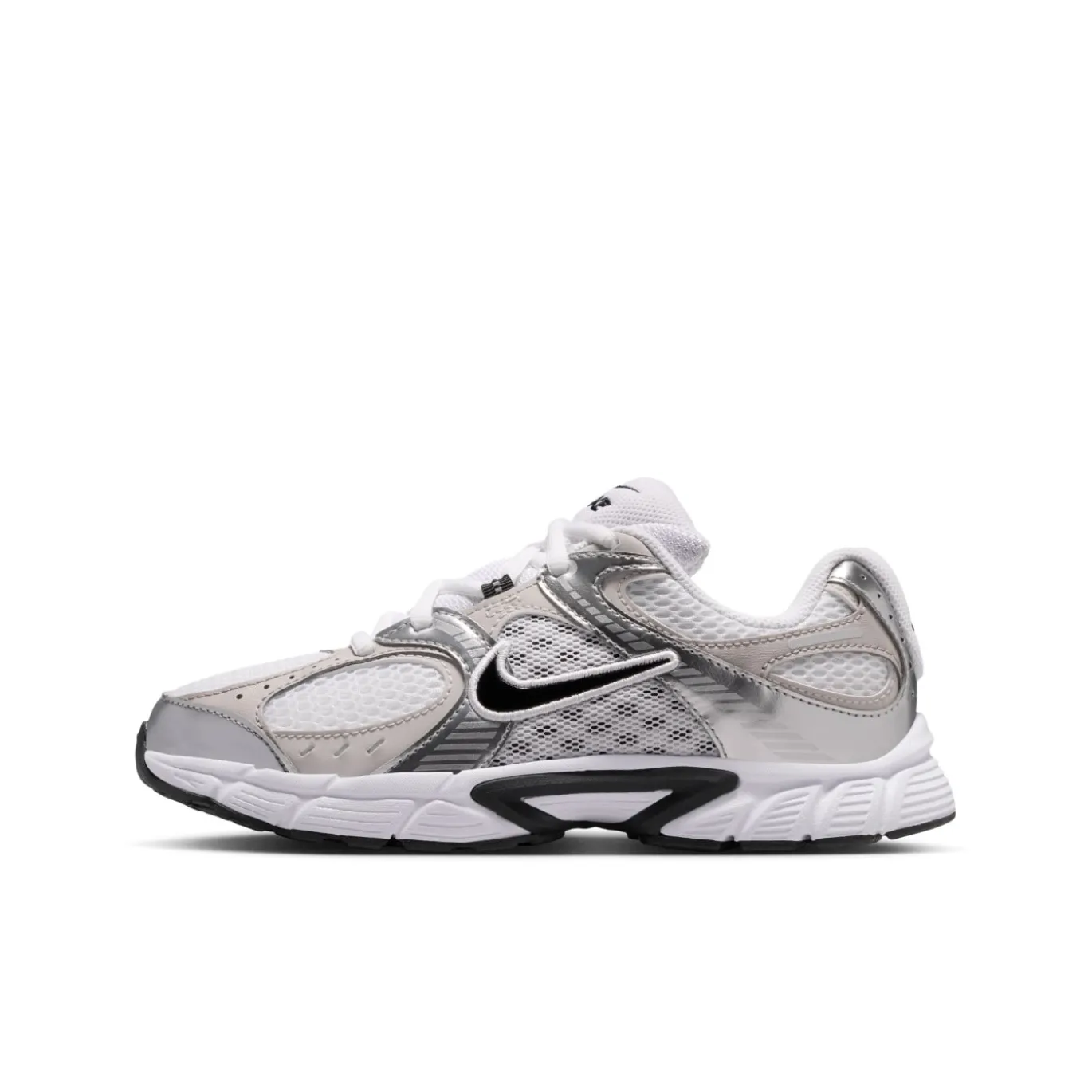 Nike V5 RNR Sneakers Kids Wit Zilvergrijs Zwart Grijs