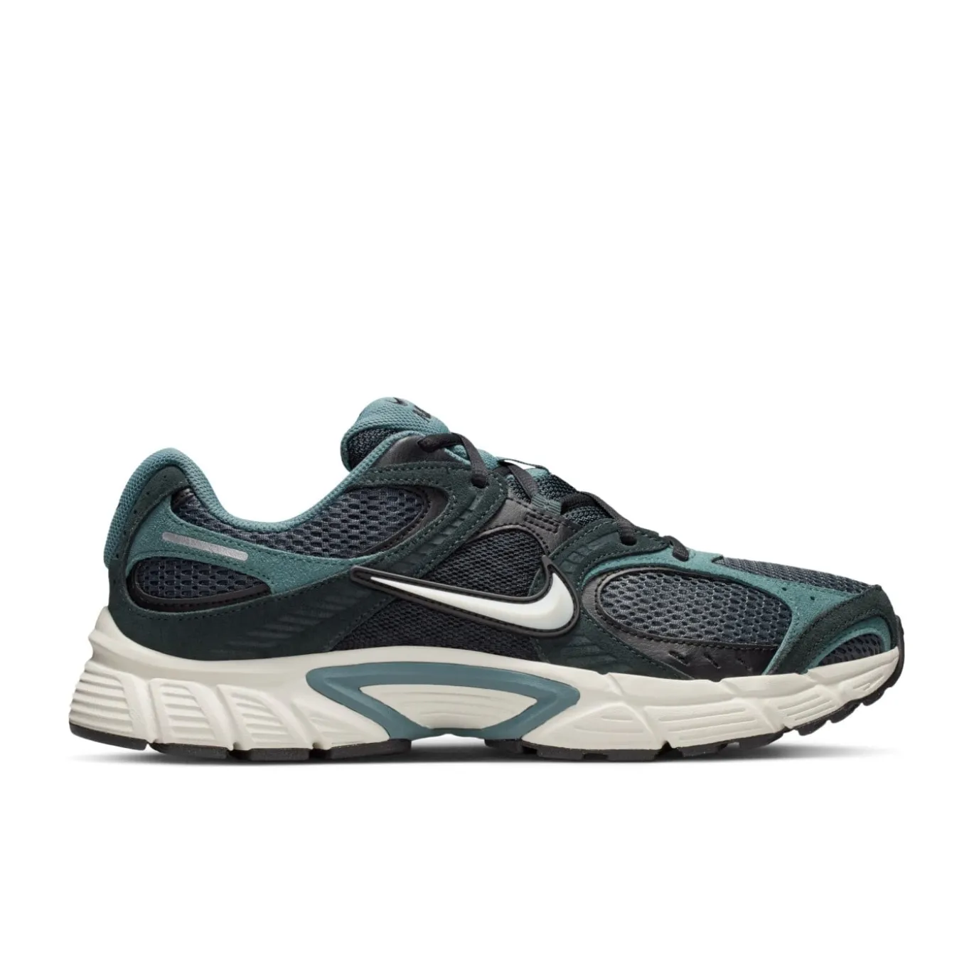 Nike V5 RNR Suede Sneakers Zwart Groen Aura Mineral Slate Wit