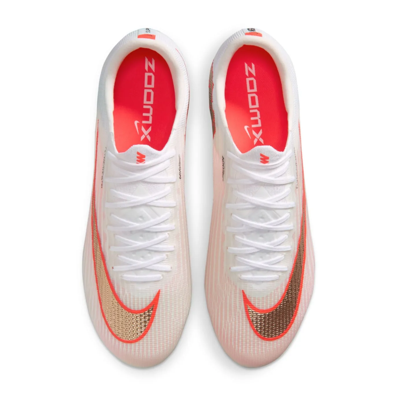 Nike Zoom Mercurial Superfly 11 Elite Gras Voetbalschoenen (FG) Wit Felrood Goud