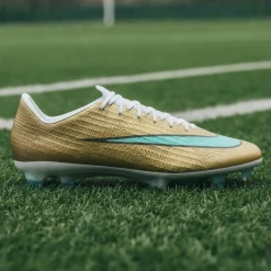 Nike Zoom Mercurial Superfly 11 Mbappé Elite Gras Voetbalschoenen (FG) Goud Groen Wit