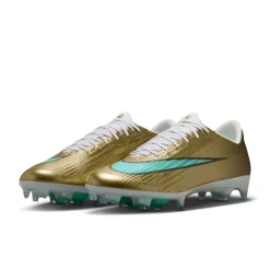 Nike Zoom Mercurial Superfly 11 Mbappé Elite Gras Voetbalschoenen (FG) Goud Groen Wit