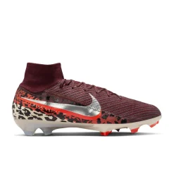 Nike Zoom Mercurial Superfly 10 Elite Gras Voetbalschoenen (FG) Bordeauxrood Zilver Oranje