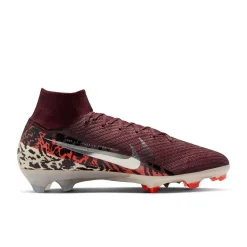 Nike Zoom Mercurial Superfly 10 Elite Gras Voetbalschoenen (FG) Bordeauxrood Zilver Oranje